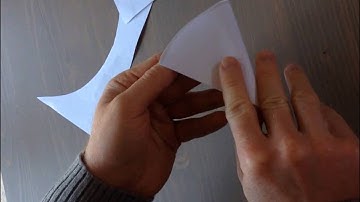 How to make a snowflake from a circle.