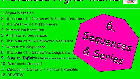 6.9 Sequences & Series 9: The Sum to Infinity – Advanced Higher Maths Lessons @MrThomasMaths