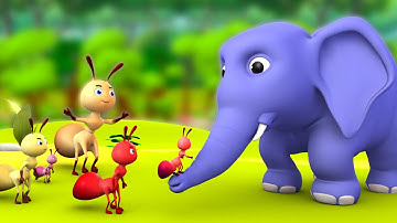 The Elephant & Ant 3D Animated Hindi Moral Stories for Kids - Tales