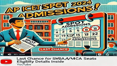 AP ICET 2024 COUNSELLING||SPOT ADMISSIONS||ELIGIBILITY||ICET||PROCESS||