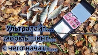 Ультралайт...мормышинг.. с чего начать...