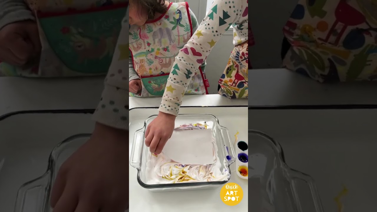 Shaving Cream Marbling