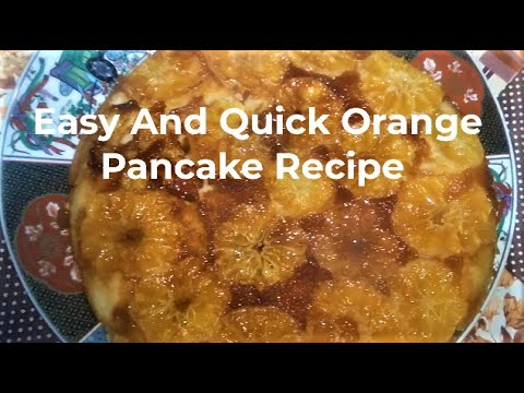 The famous easy and quick Orange pancake with only 1 egg || no oven! In ...