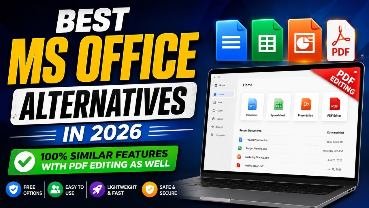 Best MS Office Alternatives in 2026 | 100% Similar Features with PDF ...
