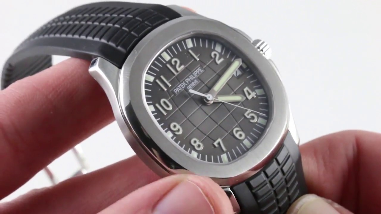 Patek Philippe  Aquanaut Date Black Strap Stainless Steel 5167A-001