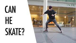 Our Editor Tried to Inline Skate with us!