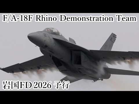 F/A-18 Rhino Demonstration Team 2026 MCAS Iwakuni Friendship Day Air show 2026