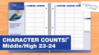 CHARACTER COUNTS!® Middle/High School 2023-24 Planner
