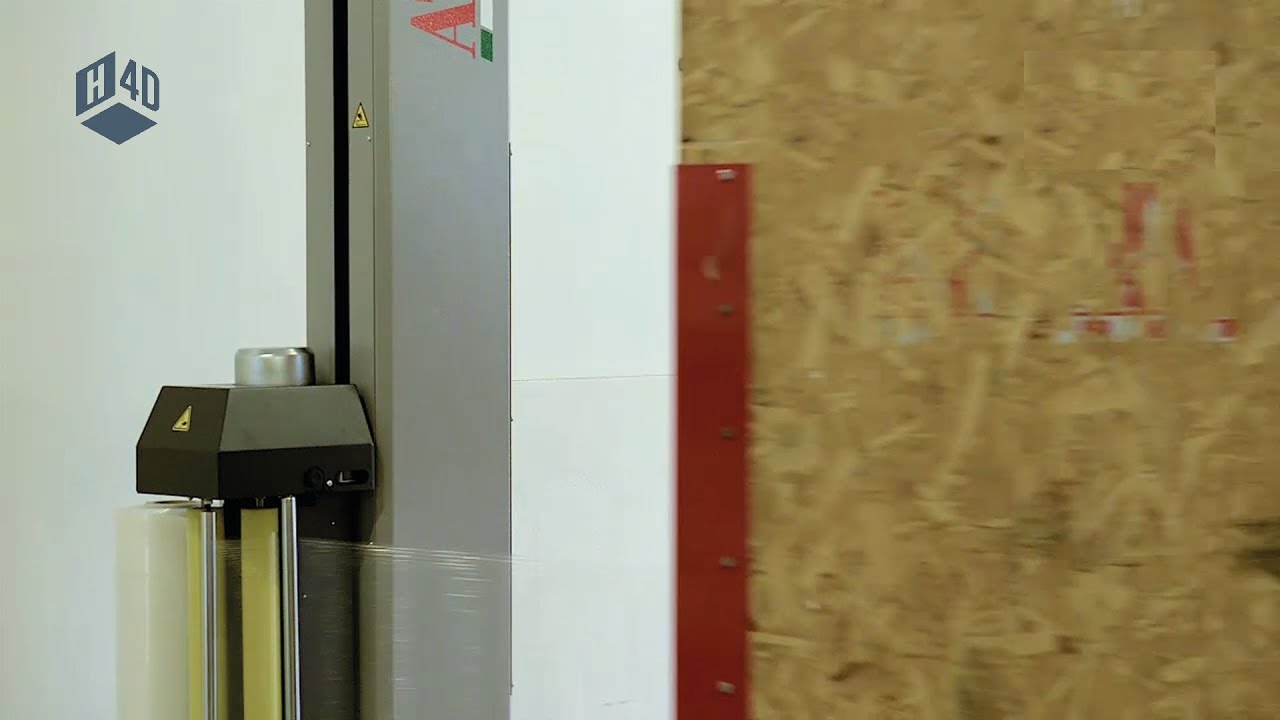 Atlanta Synthex Turntable Pallet Wrapping Machine | Hazel 4D - YouTube