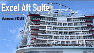 Carnival Mardi Gras Excel Aft Suite Tour (Room 12502)