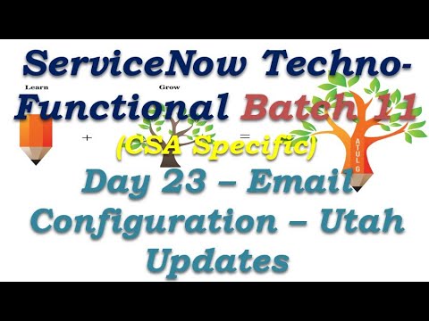 Batch 11 | Day 23 | Email Configuration - Utah Updates #Shorts #Short