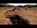 A giant crack appeared in the ground in Kenya, seemingly overnight