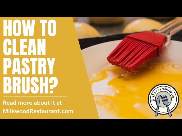 How To Clean a Sticky Pastry Brush