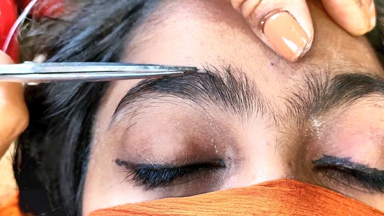 eyebrow threading for thick hair.@bhatiabijal #eyebrow