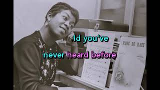 Sarah Vaughan - On a Clear Day You Can See Forever • Karaoke