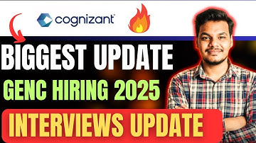 Cognizant GenC Hiring Biggest Update | Interview Mails | CIS & GenC Role | New Cognizant Interviews