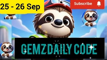 Gemz Daily Code |  25 Sep Gemz Daily Code | Gemz Daily Combo | Today