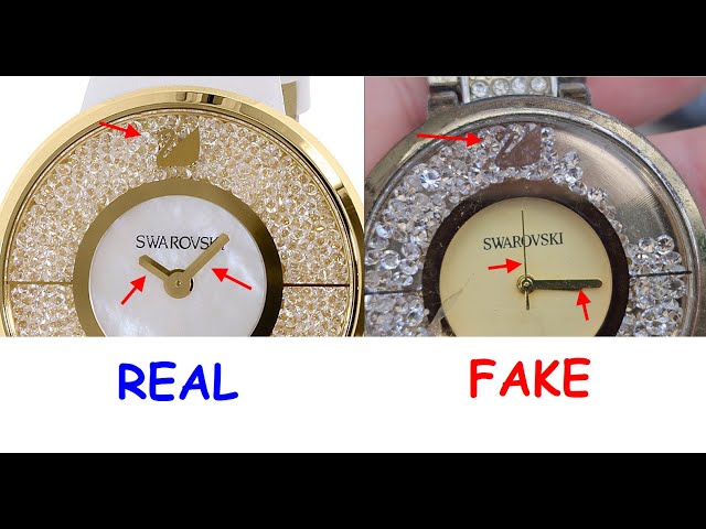 Real vs fake Swarovski watch. How to spot fake Swarovski  display picture 1