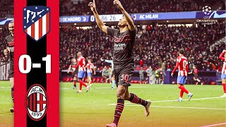 Messias' late goal for the win | Atlético Madrid 0-1 AC Milan | Highlights Champions League