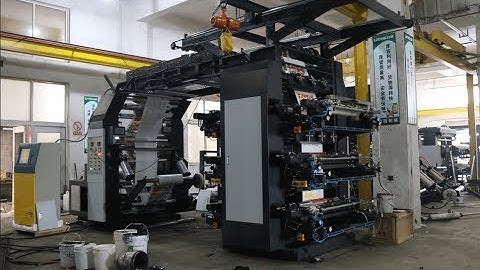 flexo printing machine 6 color KFC paper bag and cup