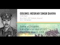 Param vir chakra colonel hoshiar singh dahiya