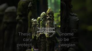 Thumbnail Ancient Gnome Carvings Protectors of Norwegian Forest #gnome #gnomes #kingdomofgnome #norway #norweg