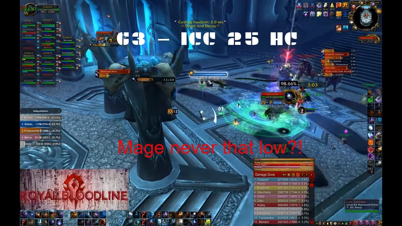 World Of Warcraft | RNG GODS?! - ICC 25 HC - FULL RUN (Mage POV) - YouTube