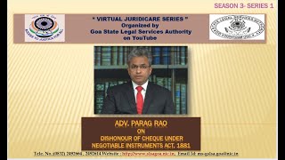 TALK ON " DISHONOUR OF CHEQUE UNDER NEGOTIABLE INSTRUMENTS ACT, 1881"