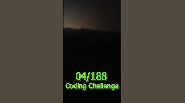 Day 04/188 Coding Challenge #188dayscodingchallenge #techreadyfortomorrow #akhilpal2000  #minivlog
