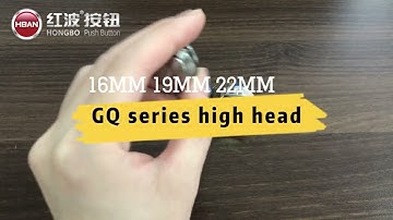 High head push button switch | Metal GQ16 series 1no Silver contact electric button waterproof