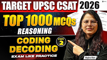 UPSC CSAT Free Classes 2026 | CSAT Reasoning Prelims Paper 2 Online Mock Test Practice MCQ Questions