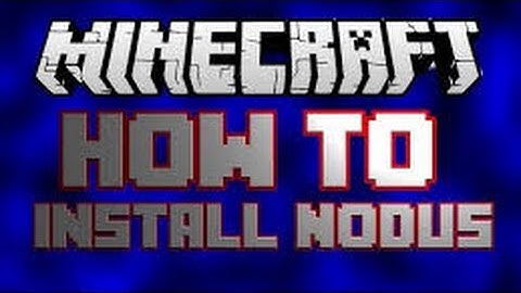 How to install Nodus for 1.8