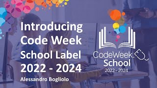 Introducing Code Week School Label