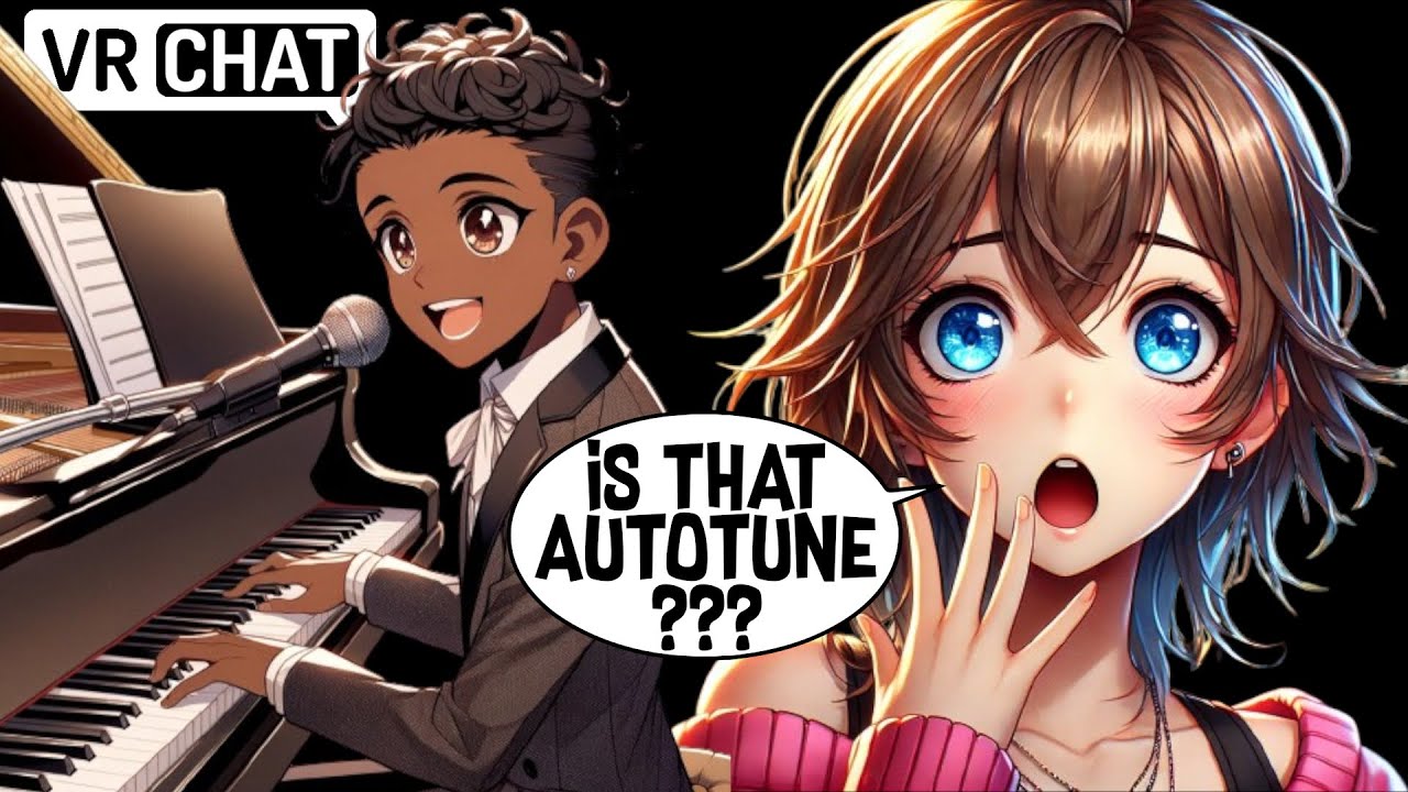 singing with AUTOTUNE on VRChat 🎤🎹