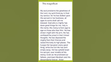 Thumbnail of The Magnificat (Canticle of Mary) #youtubeshorts #dailyprayer