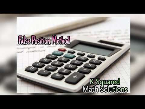 Regula falsi method or Method of false position