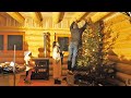 Installing the WOOD STOVE in the LOG CABIN, Christmas Night and Snow Walk (S3 Ep16)