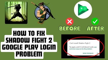 How to fix shadow fight 2 google play login problem 2025 {NEW Process}