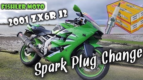2001 ZX6R spark plug service