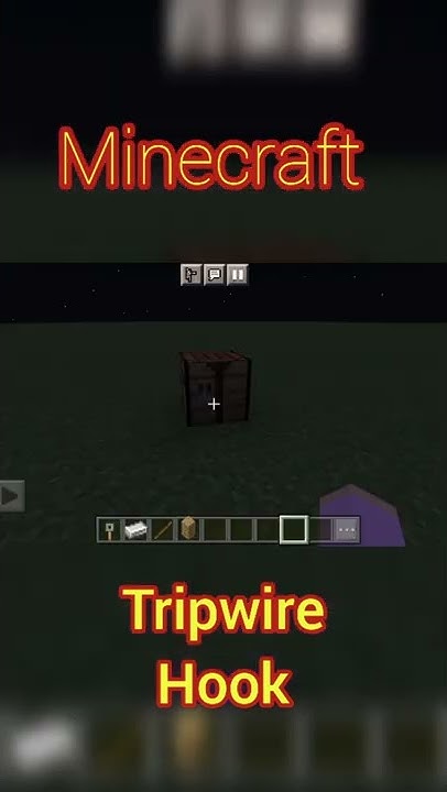 how to make a tripwire hook in Minecraft - YouTube