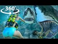 360° VR SHARK Cage Dive GONE WRONG! Underwater Horror Experience