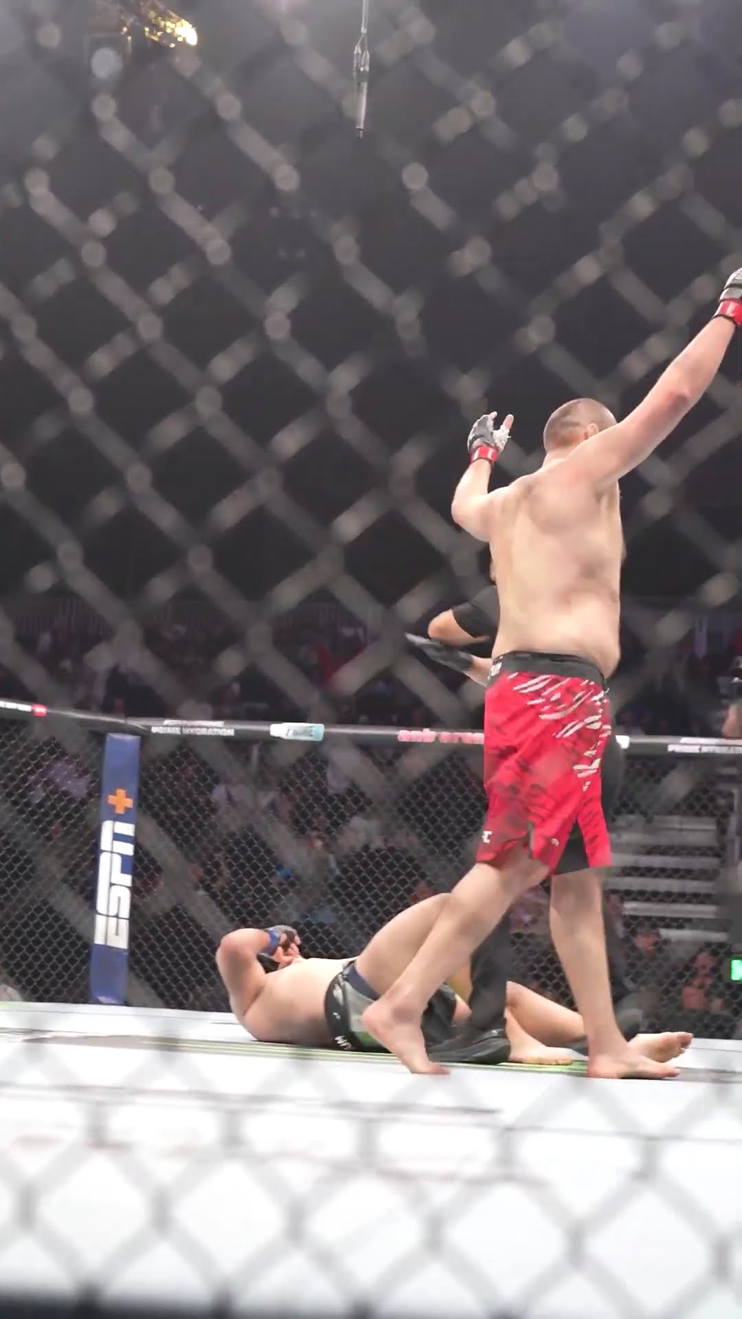 Shamil Gaziev with the WALK OFF KO ? #ufcsaudiarabia