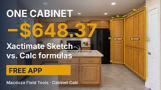 Xactimate में कैबिनेट कटौती करने का सही तरीका – मुफ्त ऐप (Cabinet Calc) screenshot 3