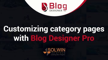 How To Customize Category Pages | Blog Designer Pro Plugin