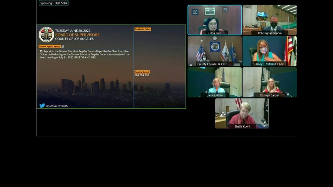 Los Angeles County Board of Supervisors Meeting - YouTube