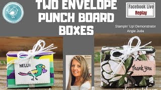 Two Envelope Punch Board Boxes