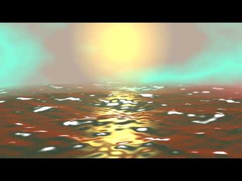 Sea Seascape Ocean Waves Animated Tropical Sunset No Copyright Video