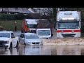 Kenilworth ford chaos  uk flooding  vehicles vs floods compilation  150