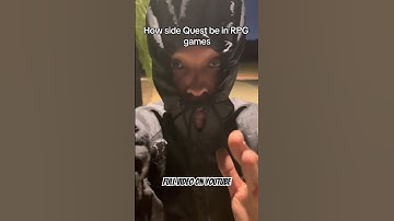 How Side Quests be in RPG games #funny #youtubeshorts #skit #videogames #rpg