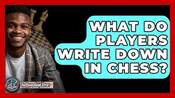 What Do Players Write Down In Chess? - The Board Game Xpert